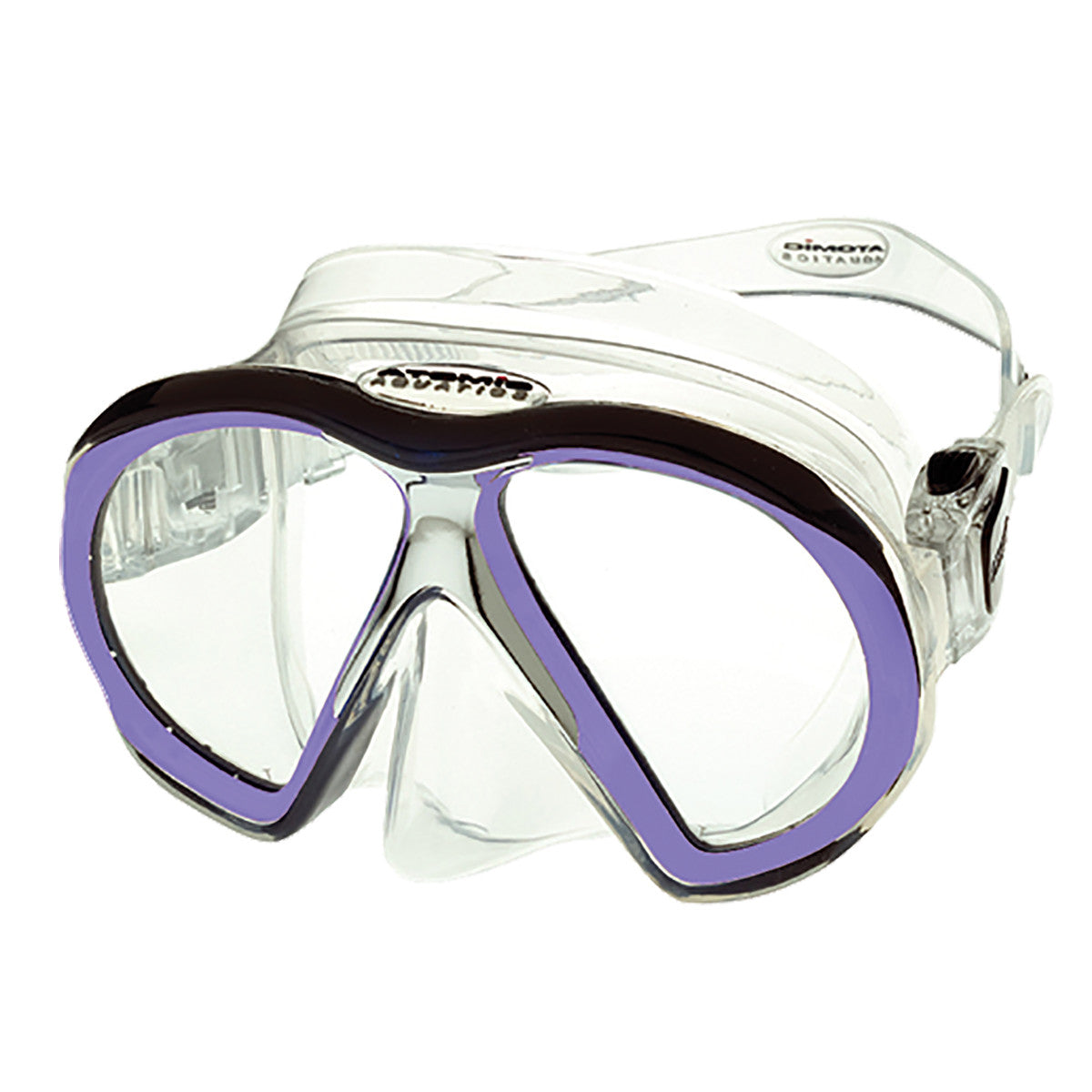 Atomic Aquatics SubFrame Dive Mask Clear/Purple | Diving Sports Canada | Vancouver