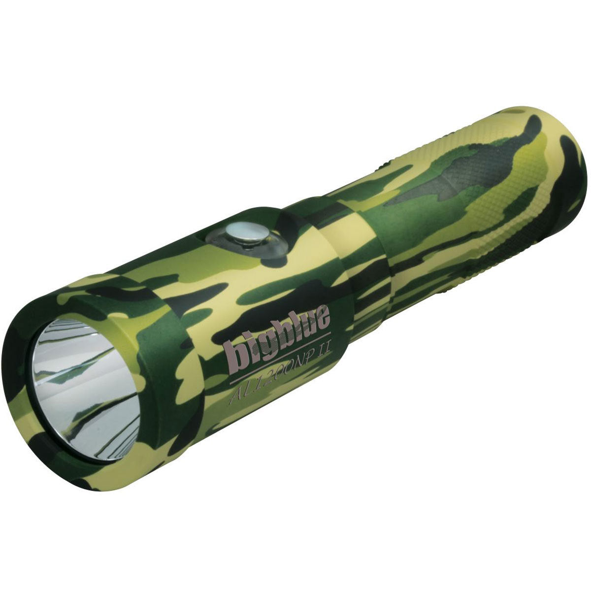 Bigblue 1300 Lumen Narrow Beam Dive Light Green Camo | Diving Sports Canada | Vancouver