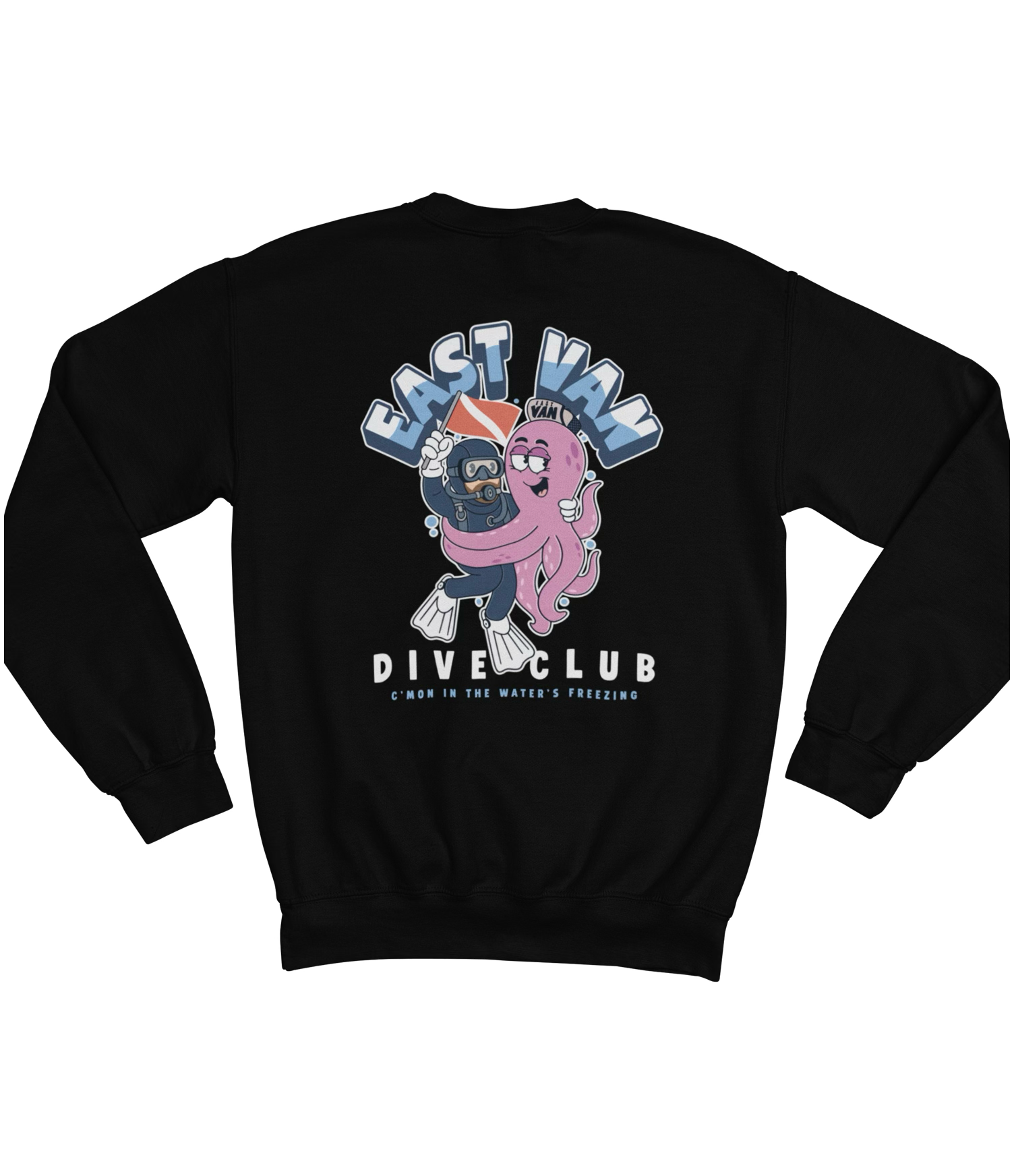 East Van Dive Club CrewNeck Sweatshirt | Diving Sports Canada | Vancouver