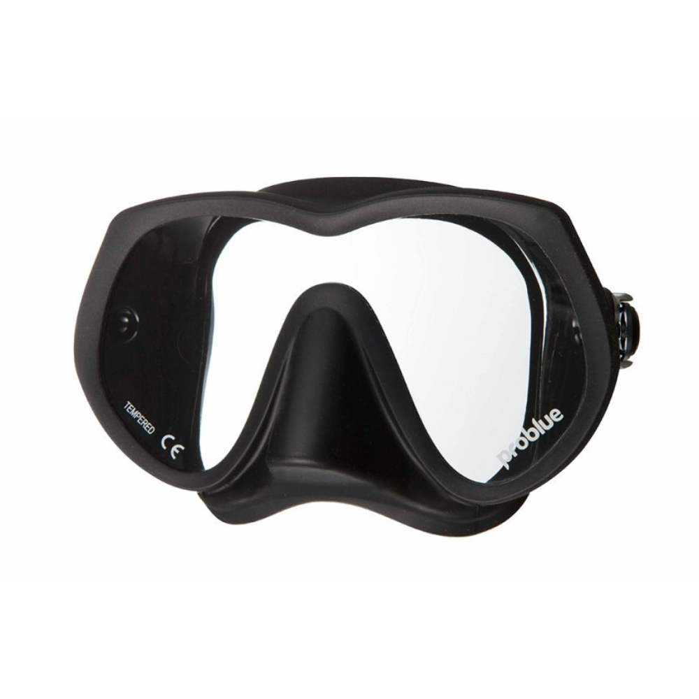 Problue Goblin Silhouette Dive Mask Black