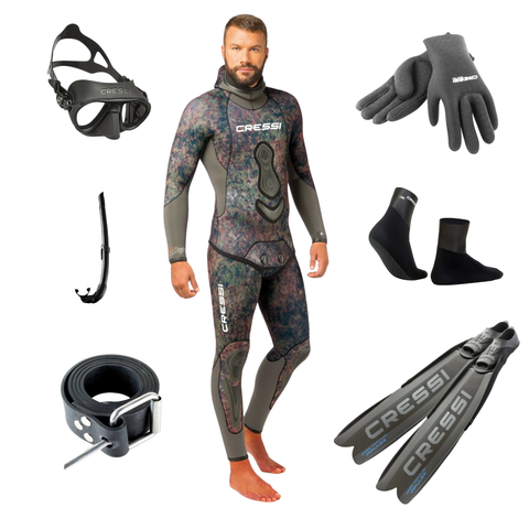 Cressi 7mm Ultimate Freediving Unisex Package