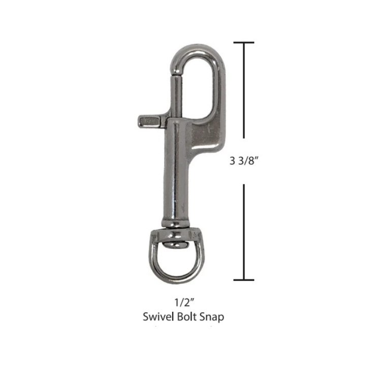 Scuba Force Ergonomic Stainless Steel Swivel Bolt Snap 1/2” | Diving Sports Canada | Vancouver