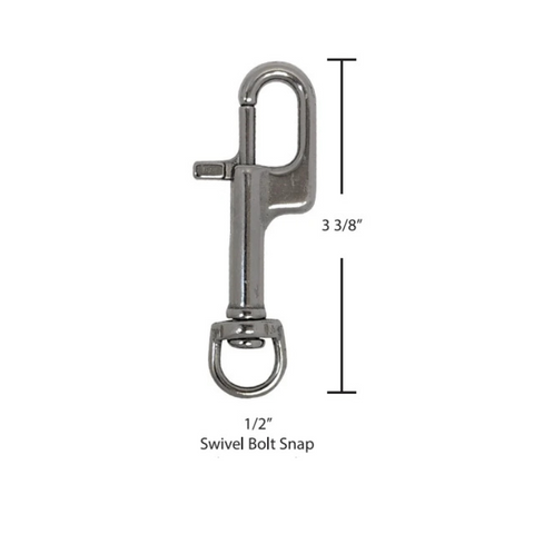Scuba Force Ergonomic Stainless Steel Swivel Bolt Snap 1/2” | Diving Sports Canada | Vancouver