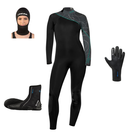 Bare Elate 5mm Women's Full Wetsuit Package