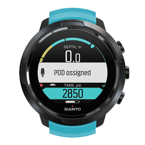 Suunto D5 Wrist Computer with USB Cable Aqua Blue
