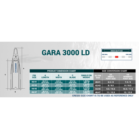 Cressi Gara 3000 LD | Diving Sports Canada